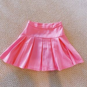 Preppy pink Shein skirt